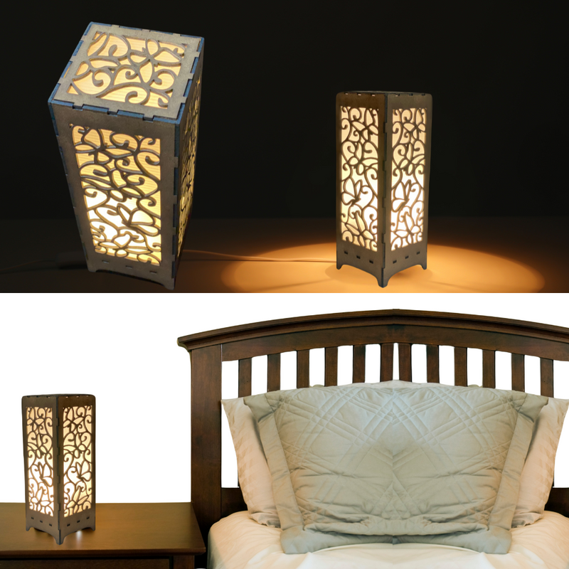 CANDEEIRO BORBOLETAS   LUZ LED TOUCH