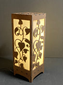 CANDEEIRO CORAÇÕES FLORES LUZ LED TOUCH